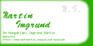 martin imgrund business card